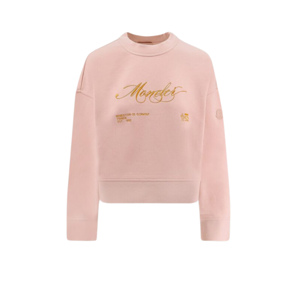 Sans titre (1000 x 1000 px) - 2026-08-17T181752.377 MONCLER sweat-shirt en coton femme rose – Image 1
