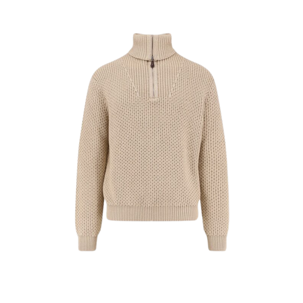 Sans titre (1000 x 1000 px) (76) loro piana pull homme beige en lin – Image 1