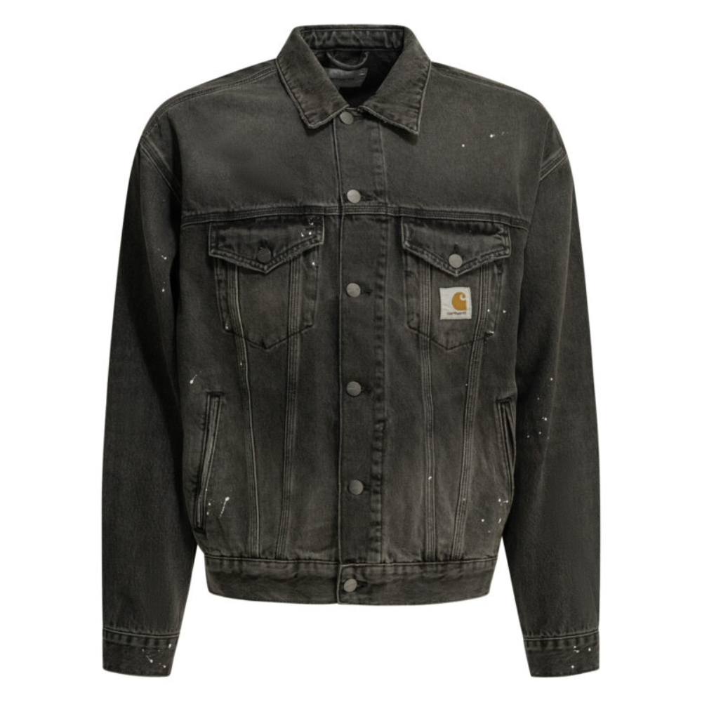 Sans titre (1000 x 1000 px) (77) Carhartt WIP veste en jean homme noire – Image 1