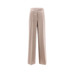 MAX MARA pantalon en laine et soie femme beige