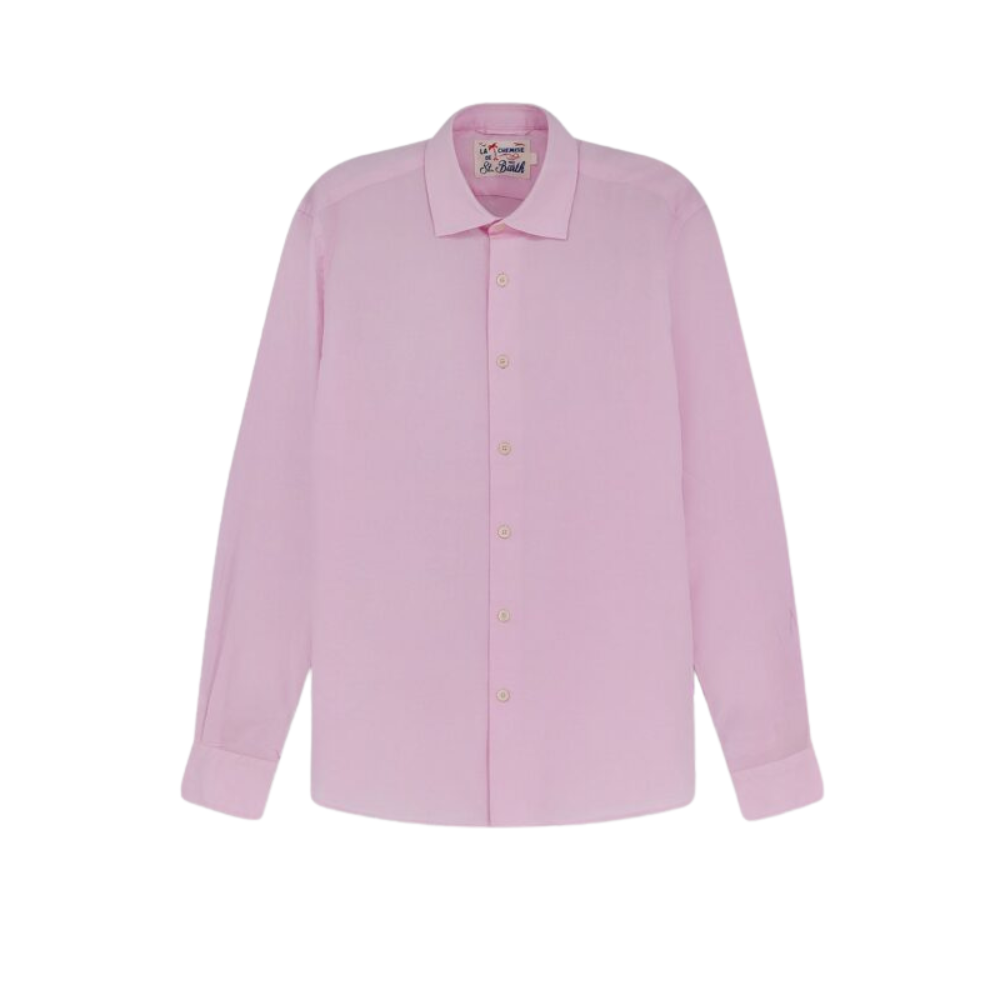 Sans titre (1000 x 1000 px) (80) MC2 SAINT BARTH chemise en coton homme rose – Image 1