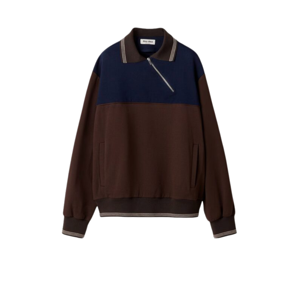 Sans titre (1000 x 1000 px) (81) MIU MIU sweat-shirt en viscose femme marron – Image 1