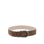 BRUNELLO CUCINELLI ceinture en daim femme beige