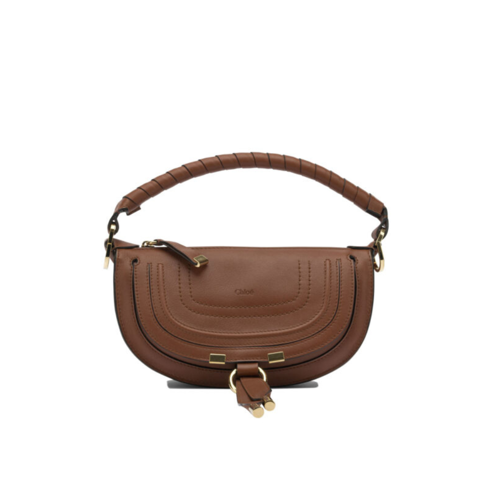 Sans titre (1000 x 1000 px) (81) Chloé petit sac à épaule femme marron en cuir – Image 1