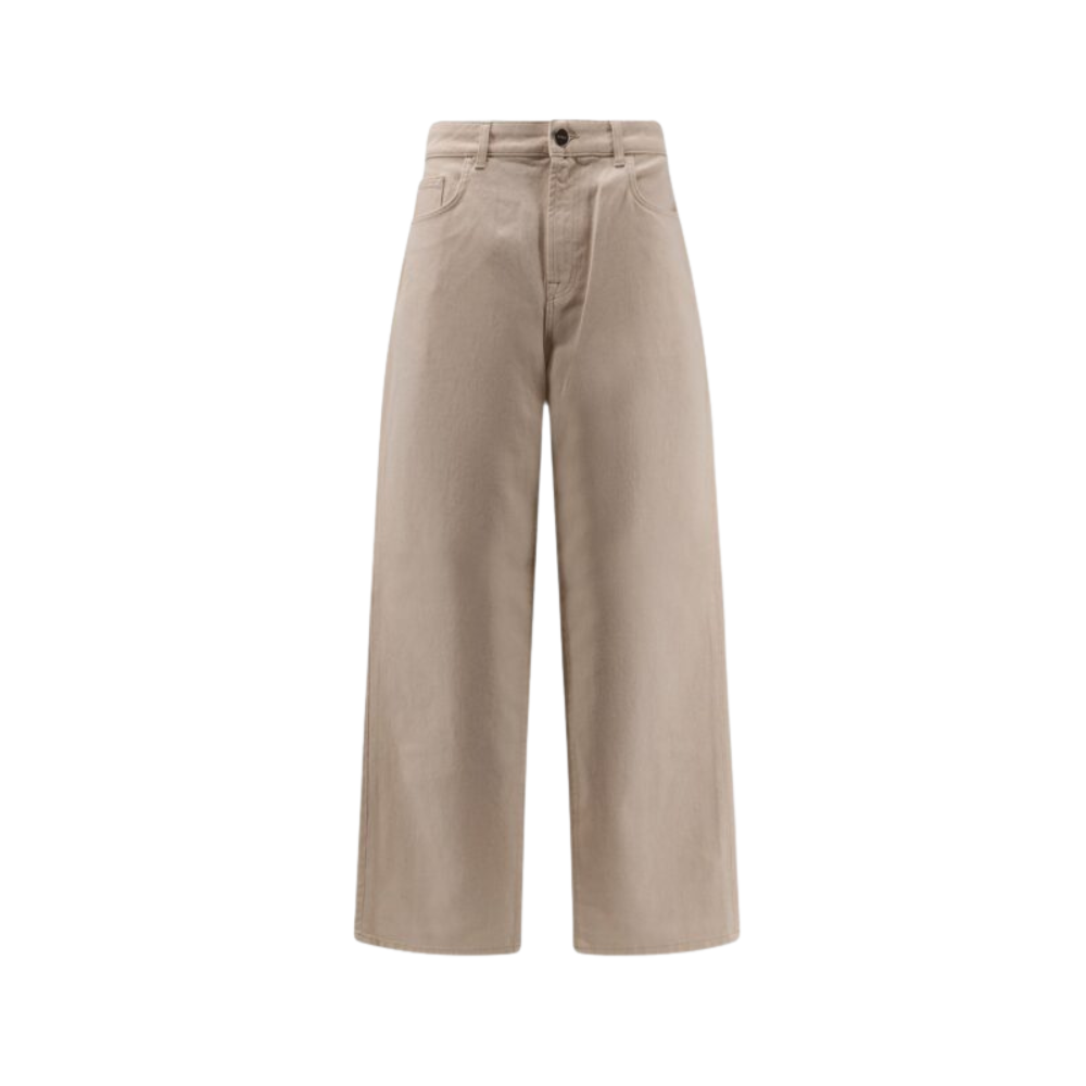 Sans titre (1000 x 1000 px) (82) Rohé pantalon femme beige baggy en coton – Image 1