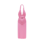 GUCCI robe midi en satin de soie femme rose
