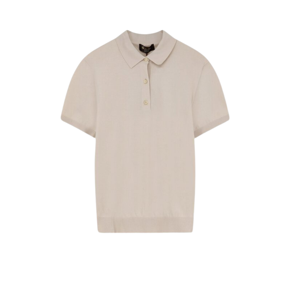 Sans titre (1000 x 1000 px) (83) LORO PIANA polo en coton femme beige – Image 1