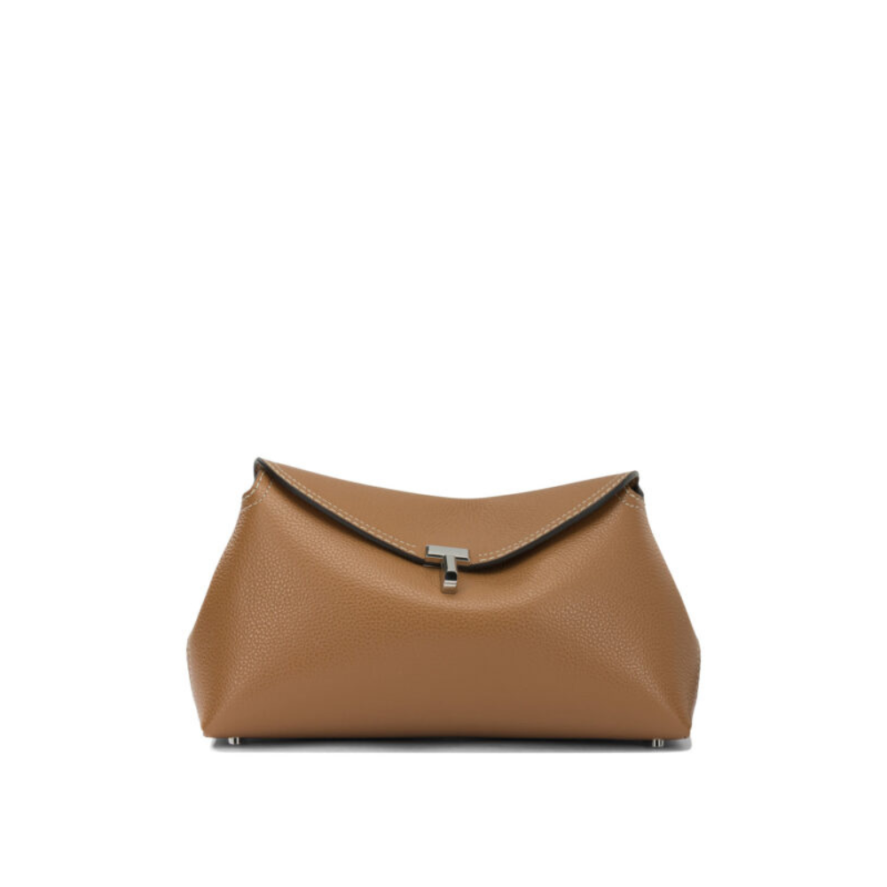 Sans titre (1000 x 1000 px) (83) Toteme sac pochette femme marron en cuir – Image 1