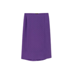 GUCCI jupe en soie GG femme violette