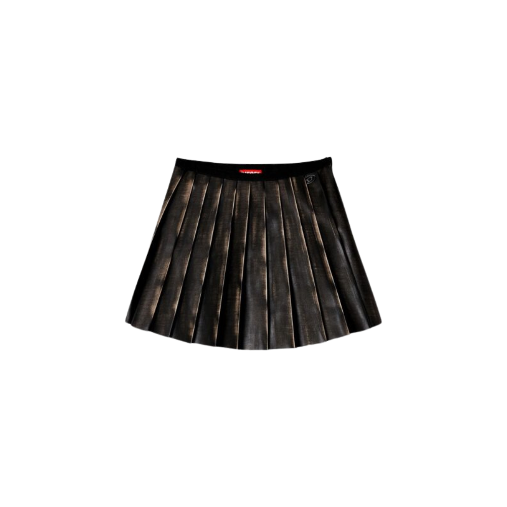 Sans titre (1000 x 1000 px) (84) DIESEL jupe en similicuir femme noire – Image 1