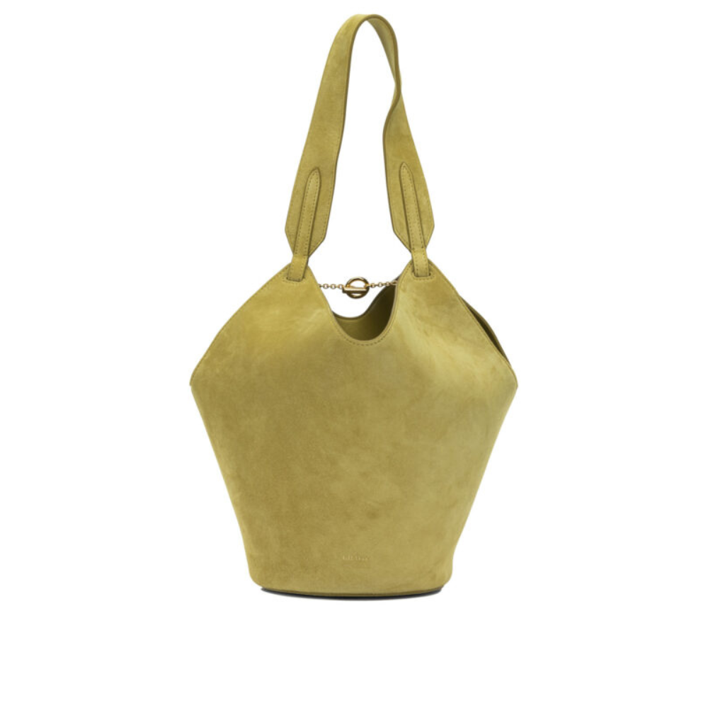 Sans titre (1000 x 1000 px) (84) Khaite sac à épaule femme jaune small en cuir – Image 1