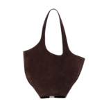 THE ATTICO sac porté épaule en daim femme marron