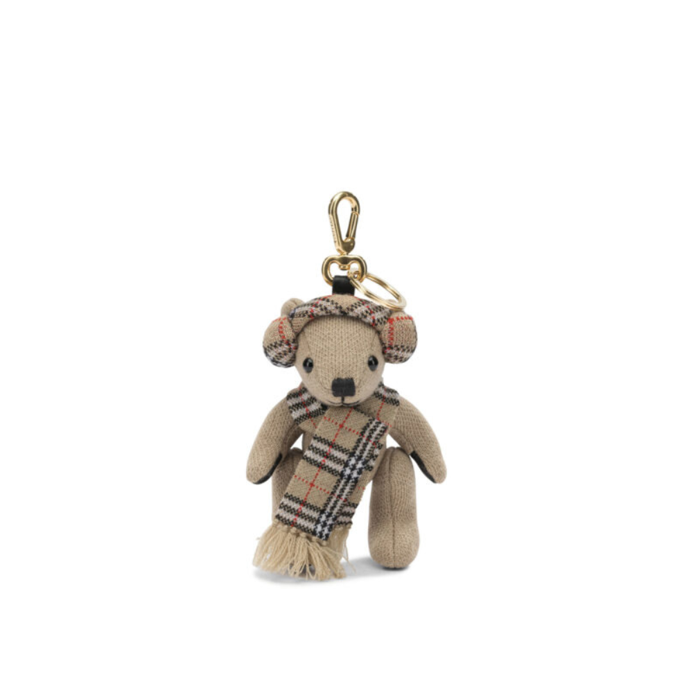 Sans titre (1000 x 1000 px) (87) Burberry porte-clés femme beige en laine – Image 1