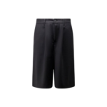 WOODBIRD bermuda en viscose homme noir