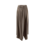 ALYSI jupe en satin femme vert