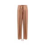 DRIES VAN NOTEN pantalon en viscose femme marron
