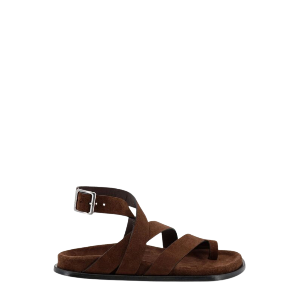 Sans titre (1000 x 1000 px) (92) ALOHAS sandales en daim femme marron – Image 1