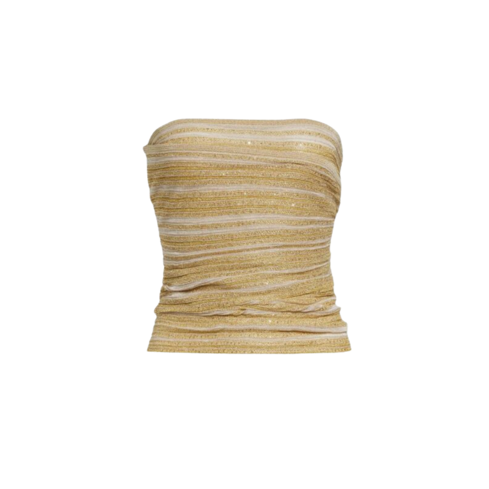 Sans titre (1000 x 1000 px) (92) Missoni top femme doré en viscose mélangée à micro-sequins – Image 1