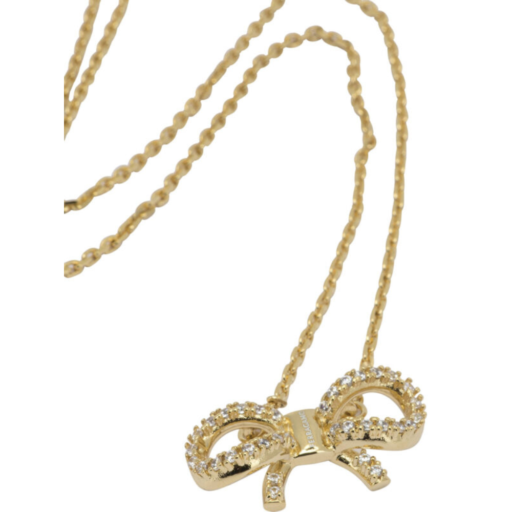 Sans titre (1000 x 1000 px) (93) Ferragamo collier femme doré pendentif en laiton – Image 1
