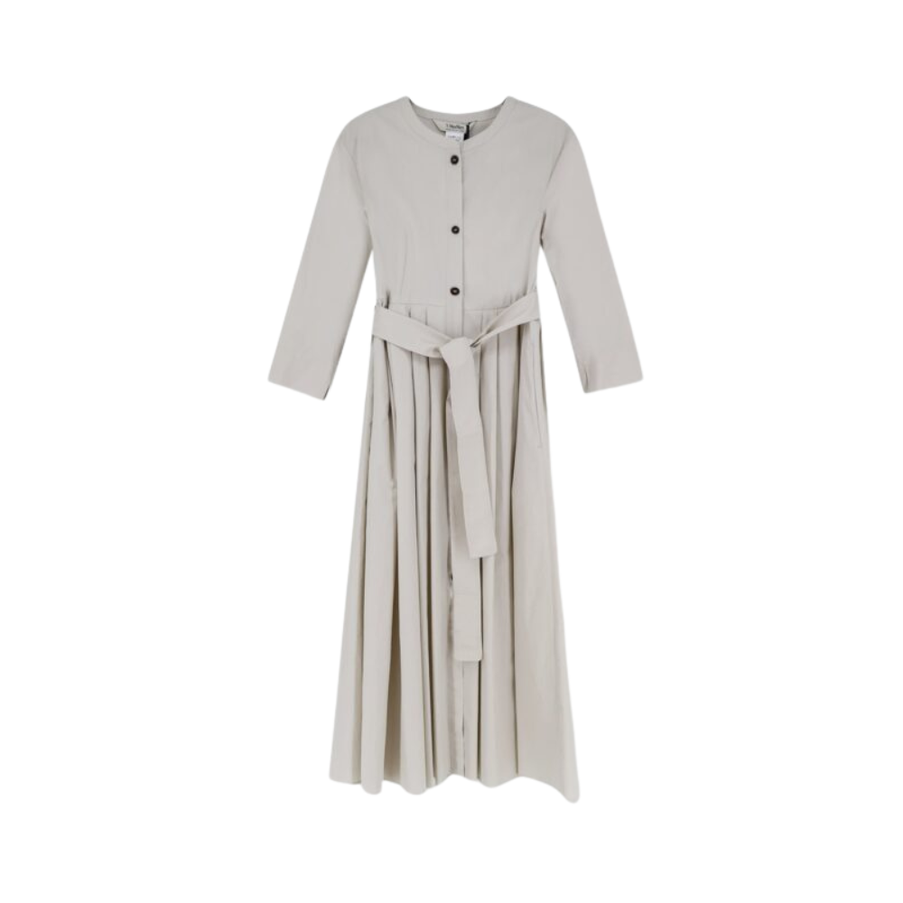 Sans titre (1000 x 1000 px) (94) MAX MARA S robe en coton femme blanc – Image 1