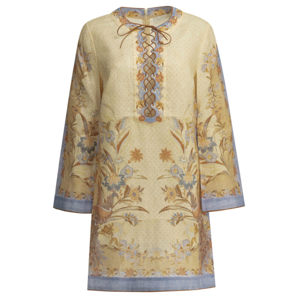 Sans titre (1000 x 1000 px) (95) Zimmermann robe femme beige en lin – Image 1