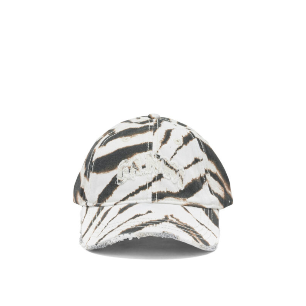 Sans titre (1000 x 1000 px) (95) Ganni casquette femme blanc coton – Image 1