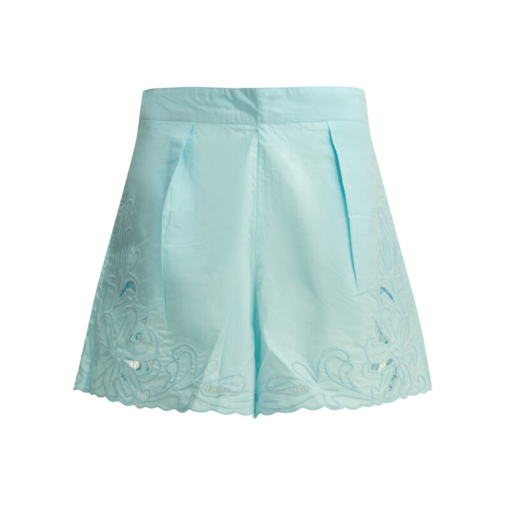 Sans titre (1000 x 1000 px) (97) Juliet Dunn short femme bleu clair en coton – Image 1