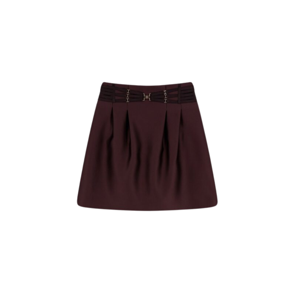 Sans titre (1000 x 1000 px) (97) ELISABETTA FRANCHI mini-jupe femme marron – Image 1