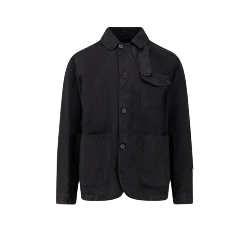 Sans titre (1000 x 1000 px) (97) Massimo Osti veste homme noire en nylon – Image 1