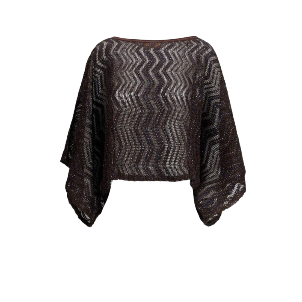 Sans titre (1000 x 1000 px) (97) Missoni top femme marron en viscose à motif chevron – Image 1