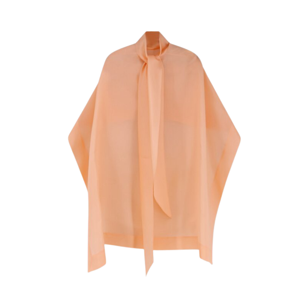 Sans titre (1000 x 1000 px) (99) ALBERTA FERRETTI cape en soie femme rose – Image 1