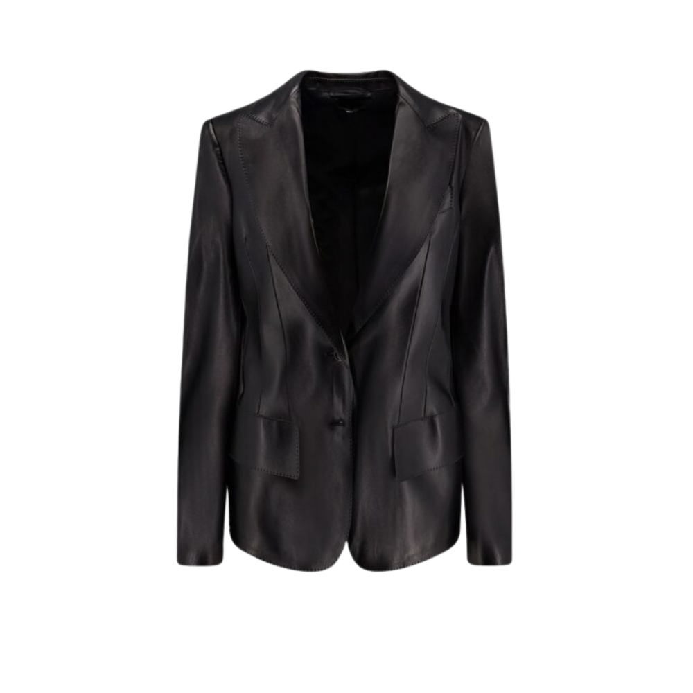 Sans titre (1000 x 1000 px) (99) tom ford veste femme noire en cuir – Image 1