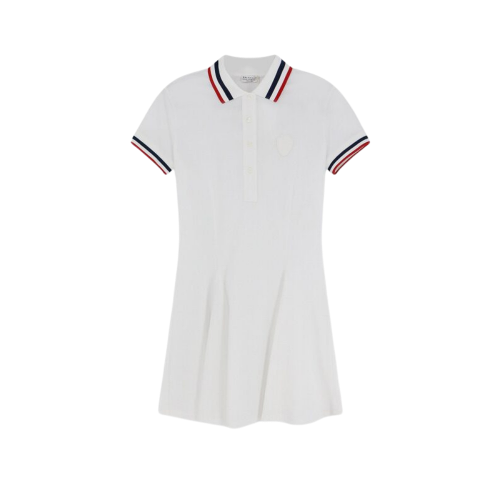 Design sans titre (14) Brunello Cucinelli robe courte femme blanche – Image 1