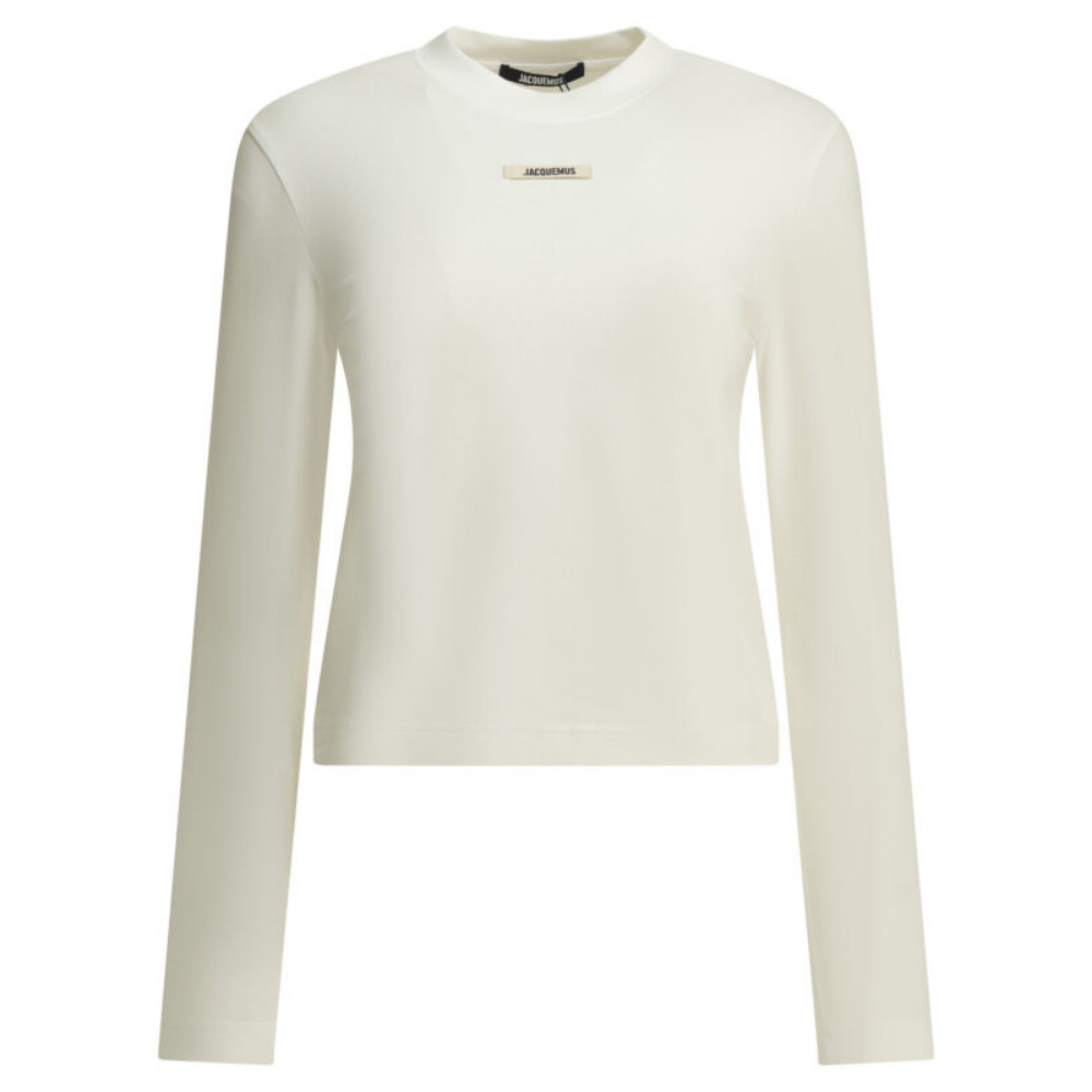 Design sans titre (14) JACQUEMUS t-shirt « Gros Grain » femme en coton – Image 1