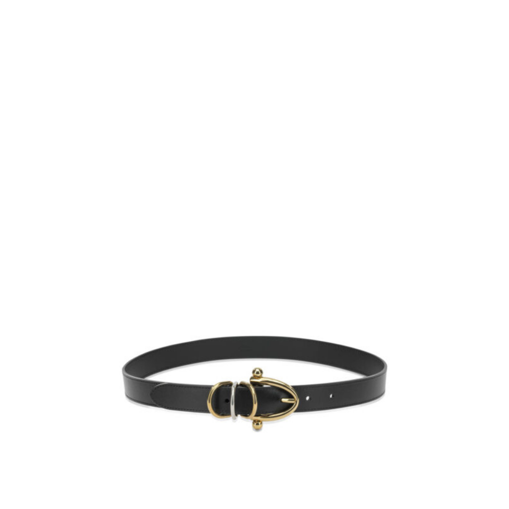 Design sans titre (17) CHLOÉ ceinture Bracelet noire en cuir – Image 1