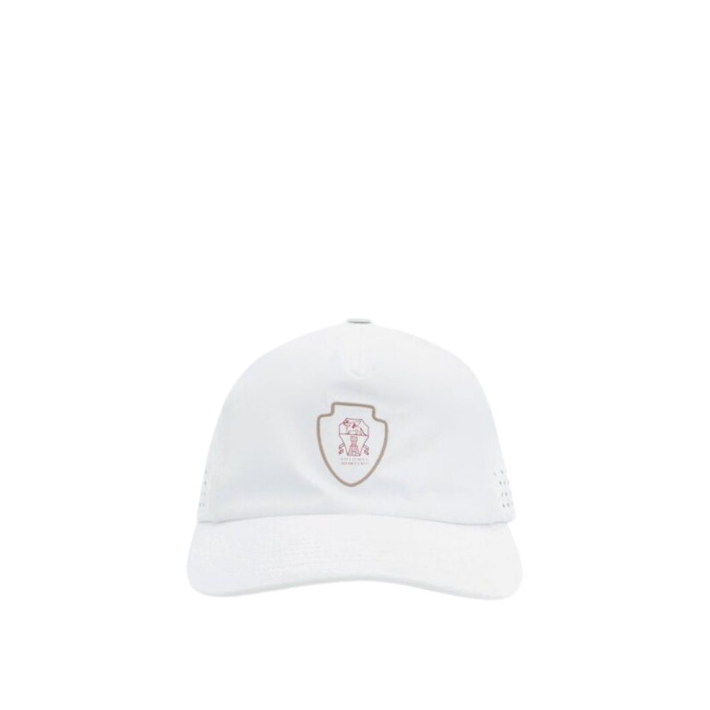 Design sans titre (18) Brunello Cucinelli casquette homme blanche en nylon – Image 1
