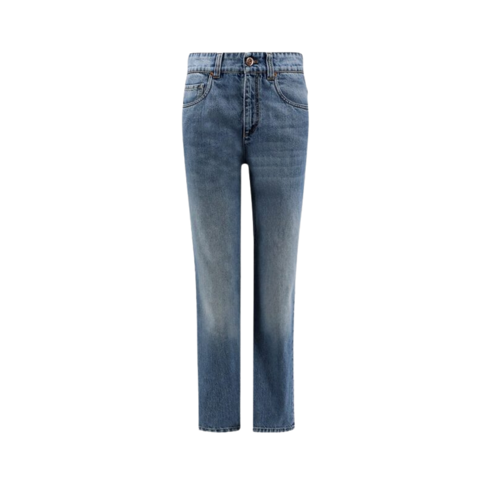 Design sans titre (18) Brunello Cucinelli jean femme bleu – Image 1
