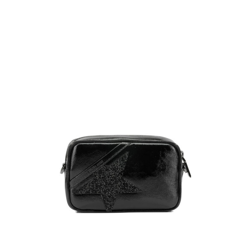 Design sans titre (2) Golden goose petit sac crossbody femme noir en cuir – Image 1
