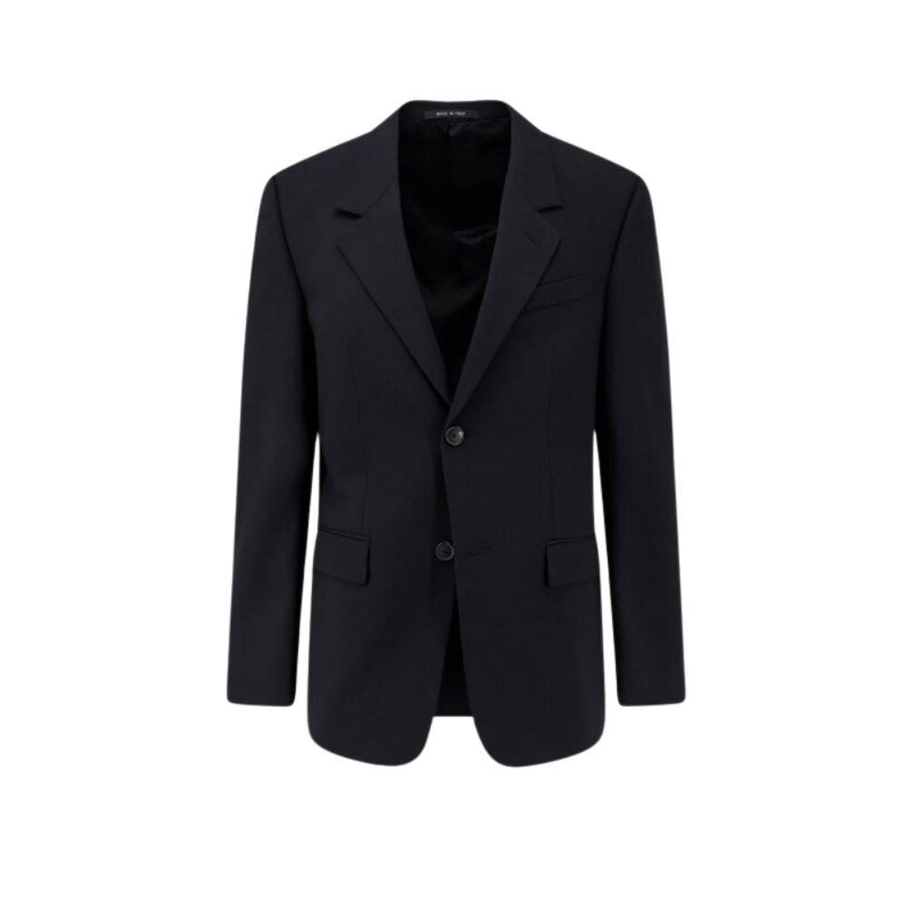 Design sans titre (2) balenciaga blazer homme noir en laine – Image 1