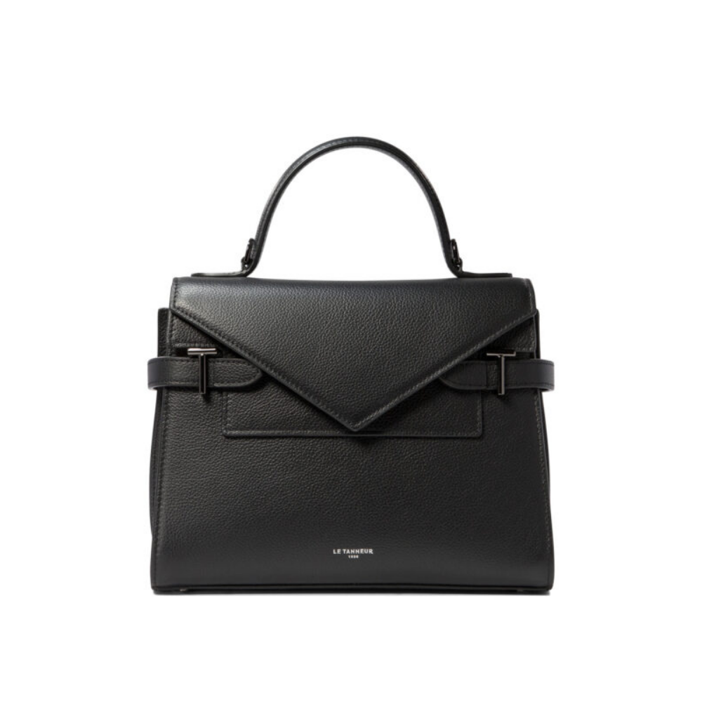 Design sans titre (20) LE TANNEUR sac à main noir en cuir – Image 1