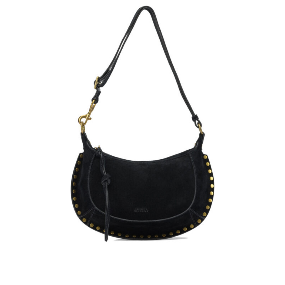 Design sans titre (21) Isabel Marant sac à épaule femme noir en daim – Image 1