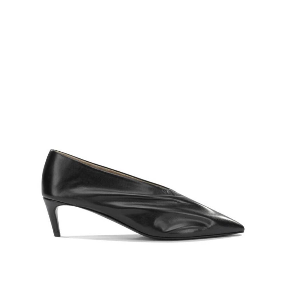 Design sans titre (22) Khaite escarpins femme noirs Miriam 50MM en cuir – Image 1