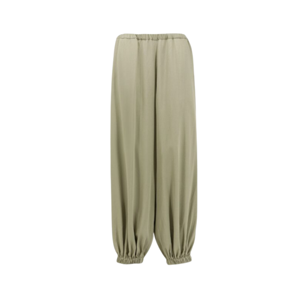 Design sans titre (24) the frankie shop pantalon femme vert en viscose – Image 1