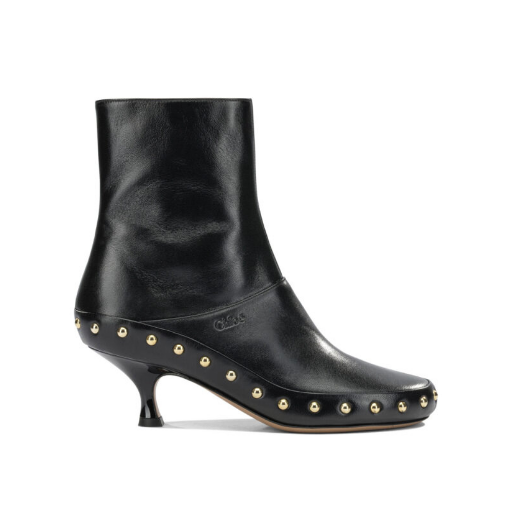 Design sans titre (27) Chloé bottines femme noires en cuir – Image 1