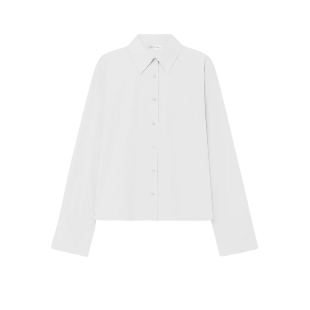 Design sans titre (29) the frankie shop chemise femme blanche en coton oversized – Image 1