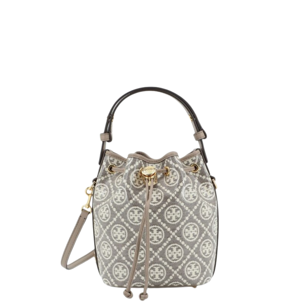 Design sans titre (3) tory burch sac seau femme gris t monogram – Image 1