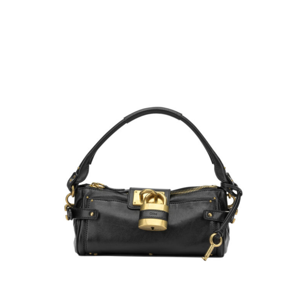 Design sans titre (30) Chloé petit sac à main femme noir en cuir – Image 1