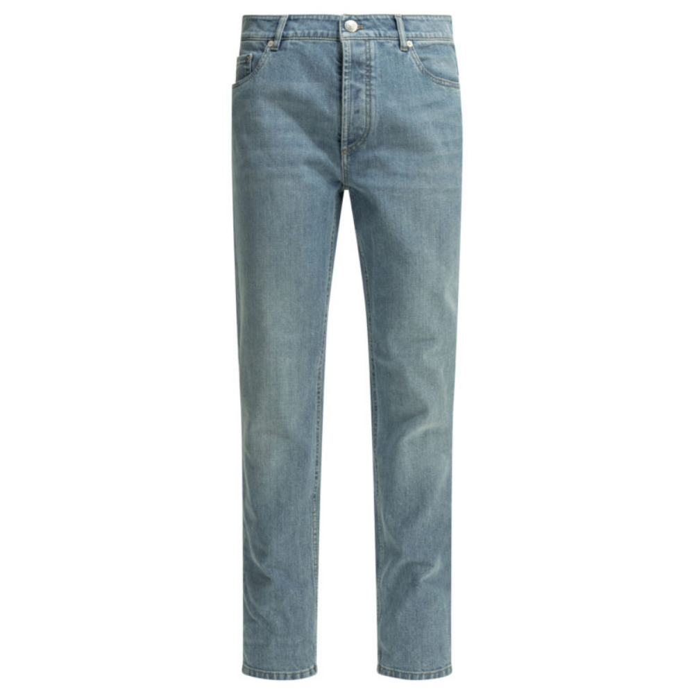 Design sans titre (31) BRUNELLO CUCINELLI jean homme droit bleu clair – Image 1