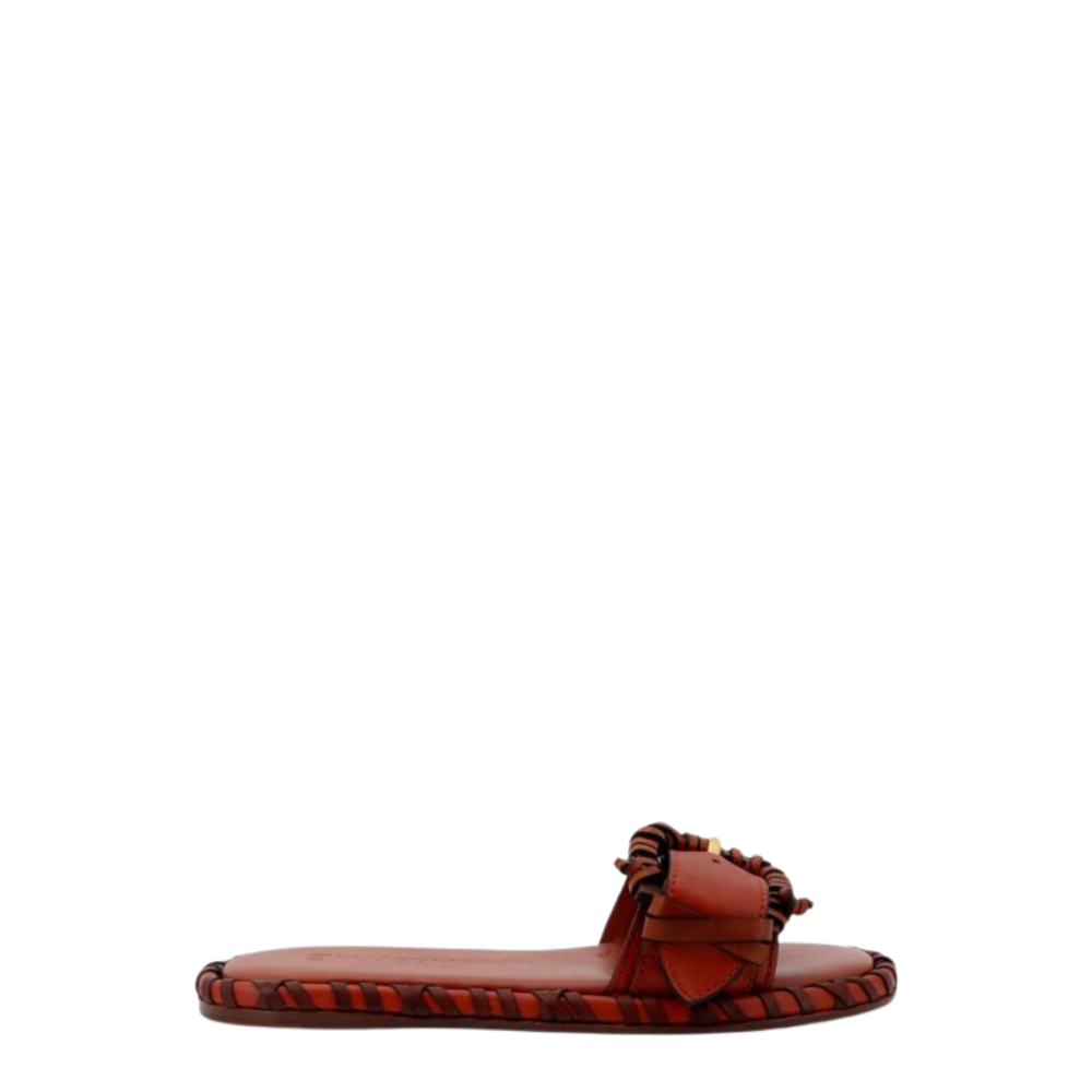 Design sans titre (38) Zimmermann sandales femme marron en cuir – Image 1