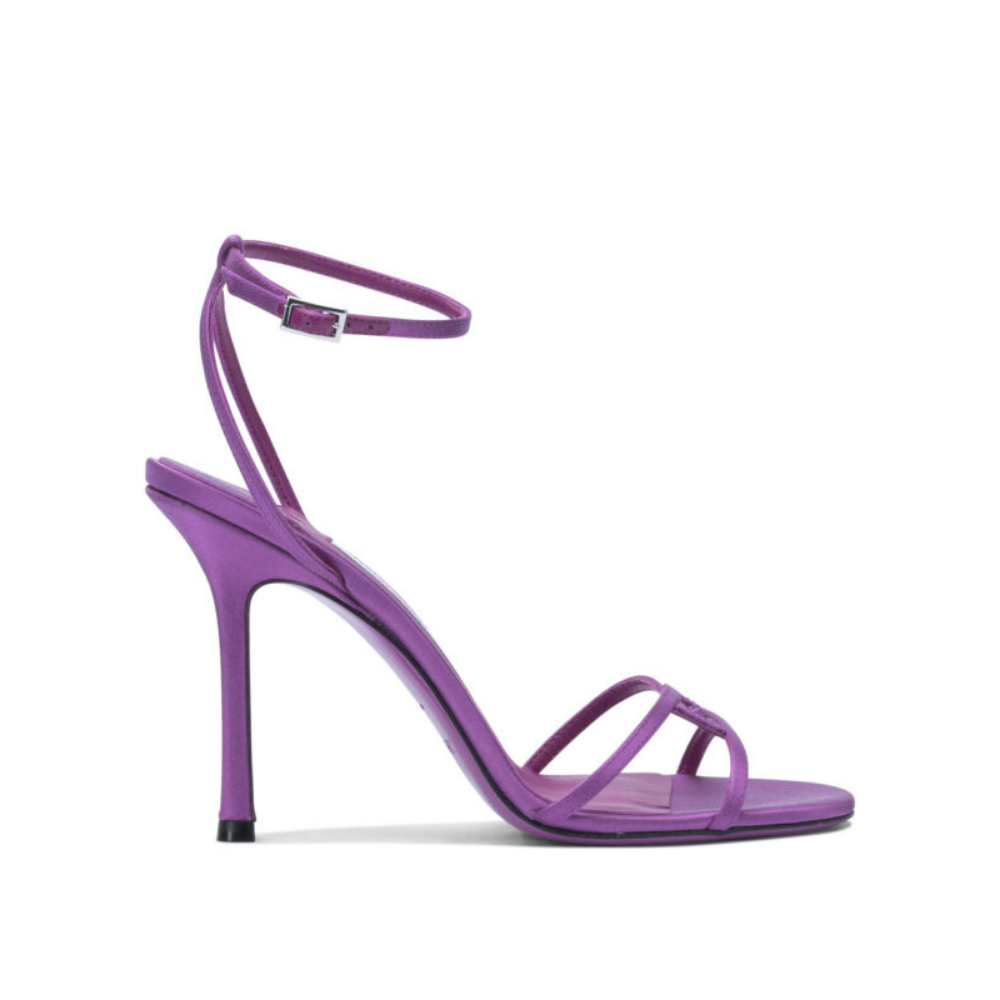 Design sans titre (44) Jimmy Choo sandales à talon femme violet en satin – Image 1